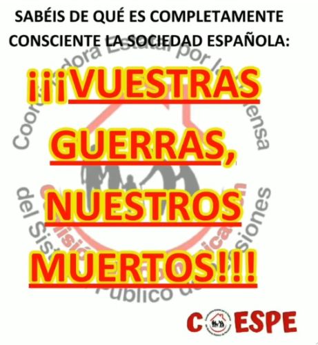 COESPE, contra el imperialismo, el sionismo y el fascismo.